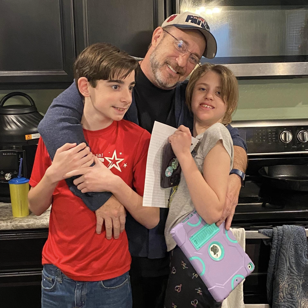 Jim Fuller with his children